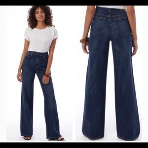ABLE wide legged/high waisted dark denim sz 28